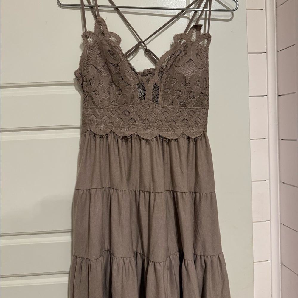 Elegant Lace Tiered Dress